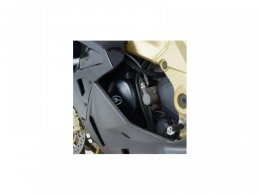 Couvre carter gauche R&G Racing noir Aprilia Tuono 1000 06-07