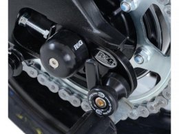 Diabolos de bras oscillant R&G Racing noir sur platine Suzuki GSX-R 10
