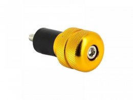 Embouts de guidons Molette Ã17mm jaune