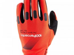 Gants cross 100Â % Ridefit rouge 2024