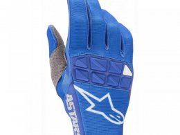 Gants cross Alpinestars Racefend bleu/blanc