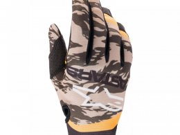 Gants cross Alpinestars Radar military beige/kaki/camouflage/mandarine