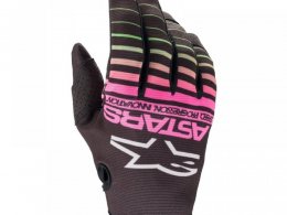 Gants cross Alpinestars Radar noir/vert neon/rose fluo