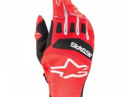 Gants cross Alpinestars Techstar bright rouge/noir