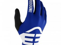 Gants cross Freegun Devo Skin navy/blanc