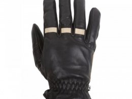 Gants hiver cuir Helstons Velvet noir/beige