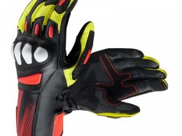 Gants moto Rev'it Metis 2 noir/jaune fluo