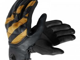 Gants moto Rev'it Redhill noir/ocre jaune