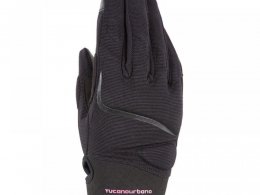 Gants textile femme Tucano Urbano Miky noir/rose