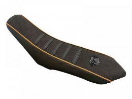 Housse de selle BKS Alcantara noir/dorÃ© Rieju MRT/MRT Pro 09-