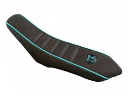 Housse de selle BKS Alcantara noir/turquoise Sherco 2013-