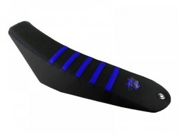 Housse de selle BKS Evo noir/bleu pour Aprilia 50 SX / RX 06-17