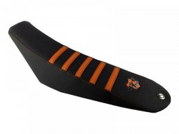 Housse de selle BKS Evo noir/orange pour les 50 Derbi DRD Pro 06-14