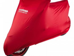 Housse moto stretch Oxford Protex L rouge