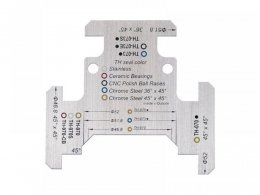 Jauge jeu de direction FSA comp 1 1/4 & 1,5" acier inoxydable"