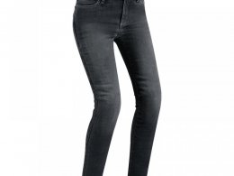 Jeans moto femme PMJ Skinny noir