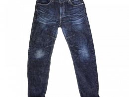 Jeans moto Helstons Arakawa Shinichiro Brut bleu Used bleu