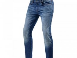 Jeans moto Revâit Carlin SK longueur 32 (court) bleu moyen dÃ©lavÃ©-