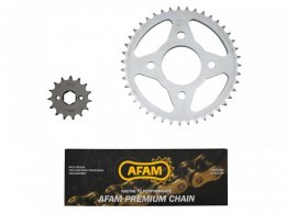 Kit chaÃ®ne Afam 15x43 pas 428 Honda 125 CM 83-99