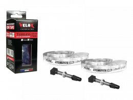 Kit de conversion Tubeless 700x25mm Velox Gravel valves 55mm et 240ml