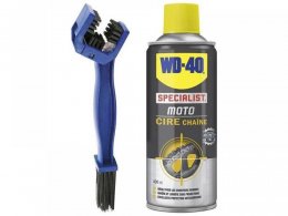 Kit lubrifiant chaÃ®ne WD40 condition humides 400 ml + brosse