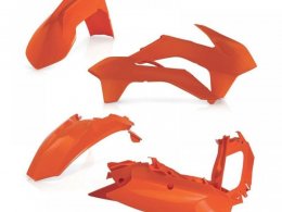 Kit plastique Acerbis KTM 125/200/250/300 EXC 14-16 Orange Brillant