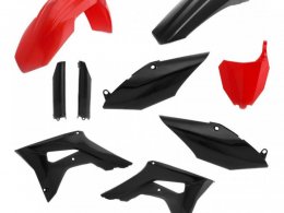 Kit plastique complet Acerbis Honda CRF 450R 17-18 rouge/Noir Brillant