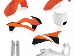 Kit plastique complet Acerbis KTM 125 SX 13-14 Orange/Blanc/Noir Brill