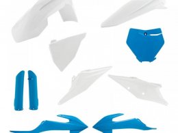 Kit plastique complet Acerbis KTM 125 SX 19-22 Blanc/Bleu Brillant