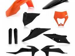 Kit plastique complet Acerbis KTM EXC 150 TPI 20-23 Noir/Orange Brilla
