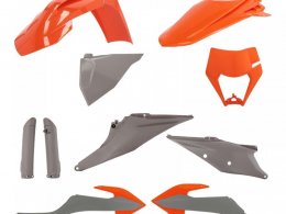 Kit plastique complet Acerbis KTM EXC 150 TPI 20-23 Orange/Noir Brilla