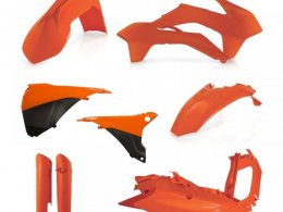 Kit plastique complet Acerbis KTM EXC/EXC-F 14-16 Orange Brillant