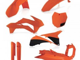 Kit plastique complet Acerbis KTM SX/SX-F 13-14 Orange/Noir Brillant