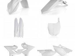 Kit plastique complet Acerbis Yamaha 125/250 YZ 15-21 Blanc Brillant