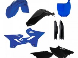 Kit plastique complet Acerbis Yamaha 250 YZ 15-21 Noir/Bleu Brillant