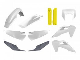 Kit plastique complet Polisport blanc Husqvarna TE/FE 20-22