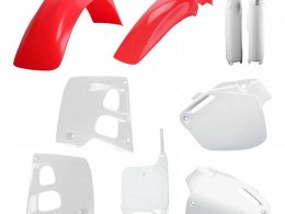Kit plastique complet Polisport Blanc/Rouge