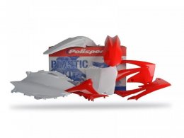 Kit plastique Polisport Honda CRF 250R 2010 (rouge/blanc origine)