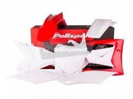 Kit plastique Polisport Honda CRF 450R 13-16 (rouge/blanc origine)