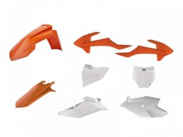 Kit plastique Polisport KTM 85 SX 18-20 orange/blanc (couleur origine)