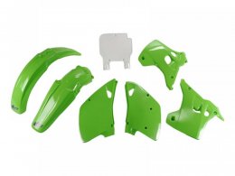 Kit plastique Ufo Vert/Blanc KX 125/250cc 92-93