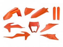 Kit plastiques orange ktm Polisport pour KTM 250-300 EXC, 250 Ã  500 E