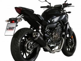 Ligne complÃ¨te Mivv Inox silencieux Delta Race noir Yamaha MT-07 14-2