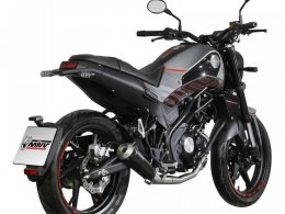 Ligne dâÃ©chappement complÃ¨te Mivv X-M1 inox noir Benelli Leoncino