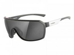 Lunettes soleil vÃ©lo Gist Range fumÃ© 100Â % UV monture noire