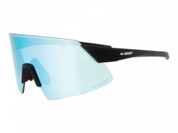 Lunettes soleil vÃ©lo Gist Tock bleu 100Â % UV monture noire