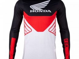 Maillot cross Fox Racing Flexair Honda black/white