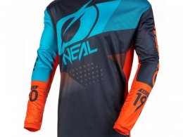 Maillot cross O'Neal Element Factor gris/orange/bleu