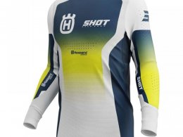 Maillot cross Shot Aerolite Husqvarna blue