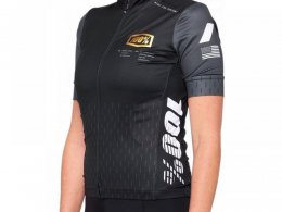 Maillot route/gravel manches courtes femme 100% Exceeda noir